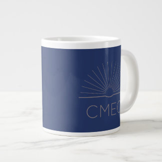 CMEC Jumbo Coffee Mug - 20 oz, navy with gray