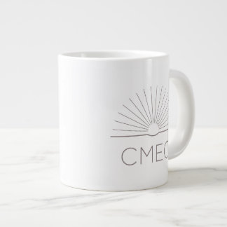 CMEC Jumbo Coffee Mug - 20 oz, white with gray