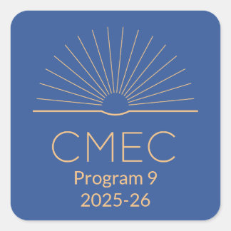CMEC Stickers - square, Program 9, 1.5"x1.5"