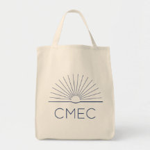 CMEC Tote Bag - shopping, natural and navy