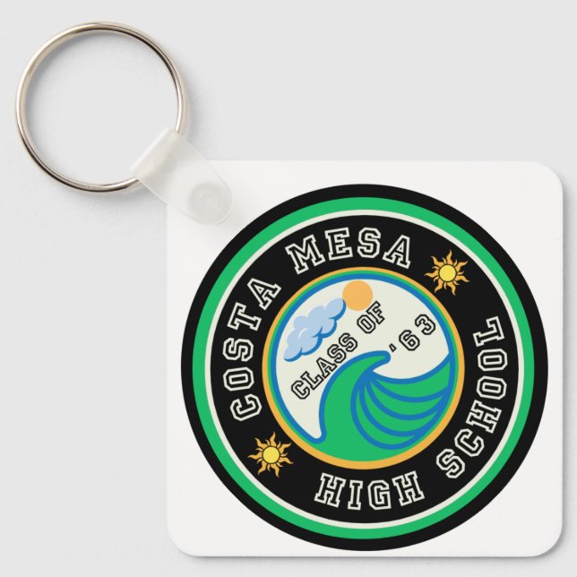 CMHS '63 Reunion Wave Key Chain (Front)