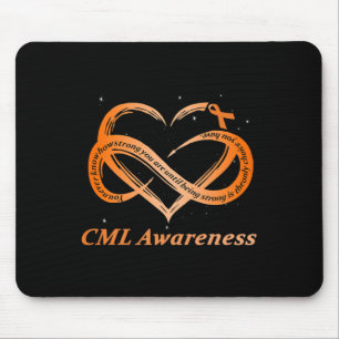 CML Warrior I'm Fine Chronic Myeloid Leukemia Awar Mouse Pad