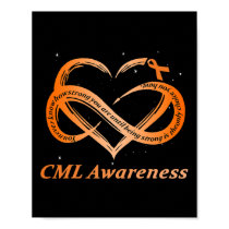 CML Warrior I'm Fine Chronic Myeloid Leukemia Awar Poster