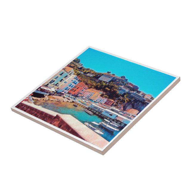 CMP005 SORRENTO, Campania, Italy, Ceramic Tile (Side)