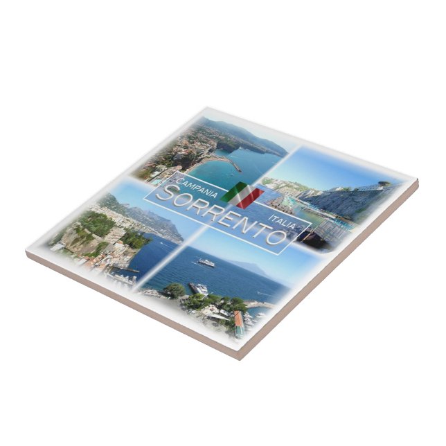 CMP017 SORRENTO, Campania, Italy, Ceramic Tile (Side)