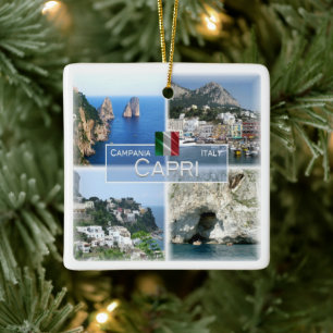 CMP020 CAPRI, Campania, Italy, Ceramic Ornament