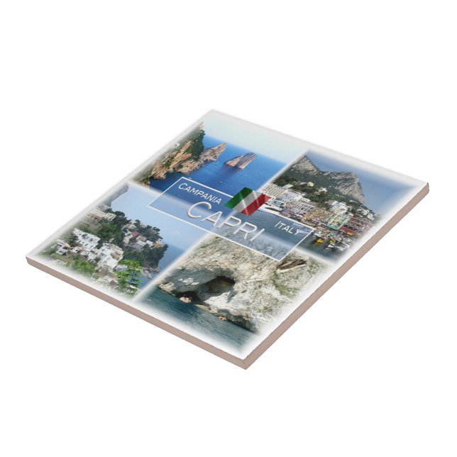 CMP020 CAPRI, Campania, Italy, Ceramic Tile (Side)