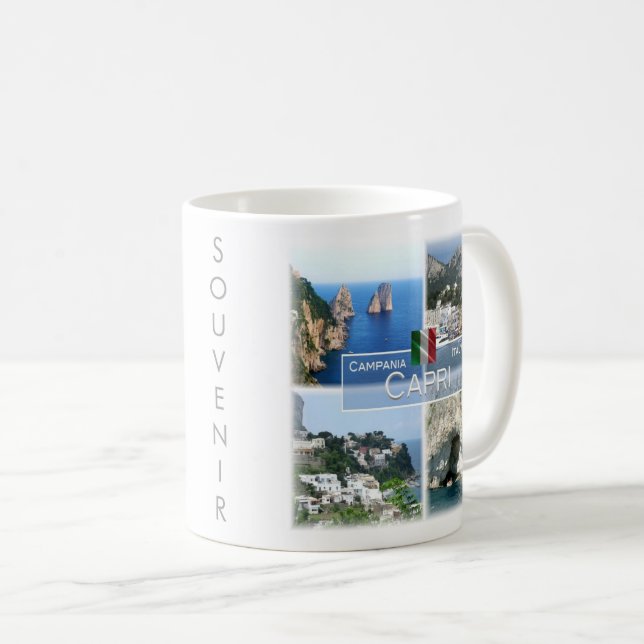 CMP020 CAPRI, Campania, Italy, Coffee Mug (Front Right)