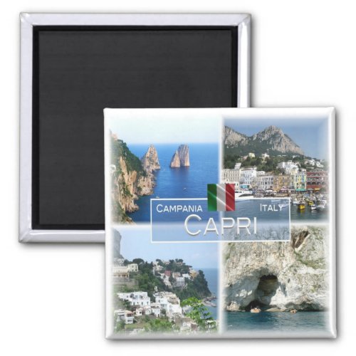 CMP020 CAPRI Campania Italy Fridge Magnet