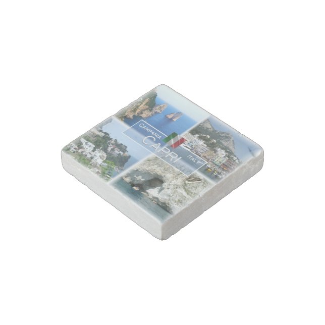 CMP020 CAPRI, Campania, Italy, Stone Magnet (Angled)