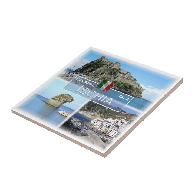 CMP023 ISCHIA, Campania, Italy, Ceramic Tile (Side)