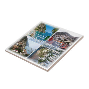 CMP028 POSITANO, Campania, Italy, Ceramic Tile