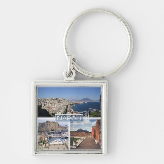CMP030 NAPLES, MOUNT VESUVIUS, Italy, Keychain (Front)