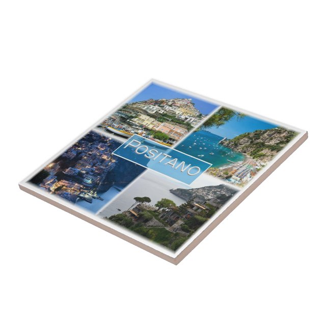 CMP033 POSITANO, AMALFI COAST, Italy, Ceramic Tile (Side)