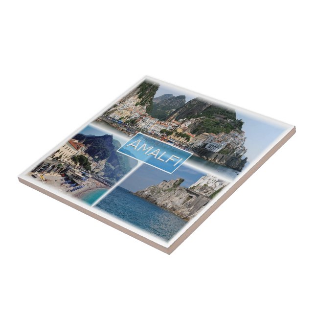 CMP034 AMALFI, Campania, Italy, Ceramic Tile (Side)