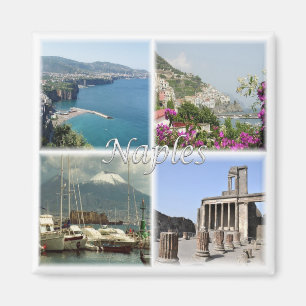 CMP035 NAPLES - Campania - Mosaic - Italy - Fridge Magnet
