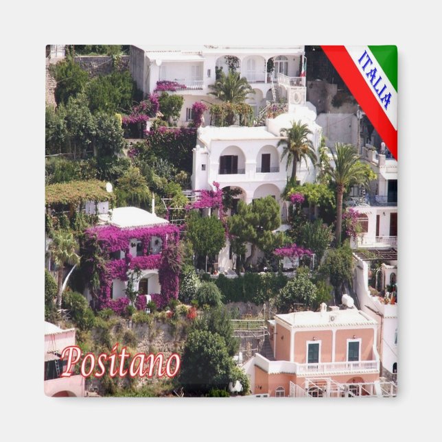 CMP043 POSITANO, AMALFI COAST, Italy, Fridge Magnet (Front)