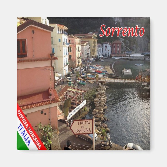CMP098 SORRENTO, AMALFI COAST, Italy, Fridge Magnet (Front)