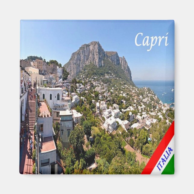 CMP119 CAPRI, Campania, Italy, Fridge Magnet (Front)