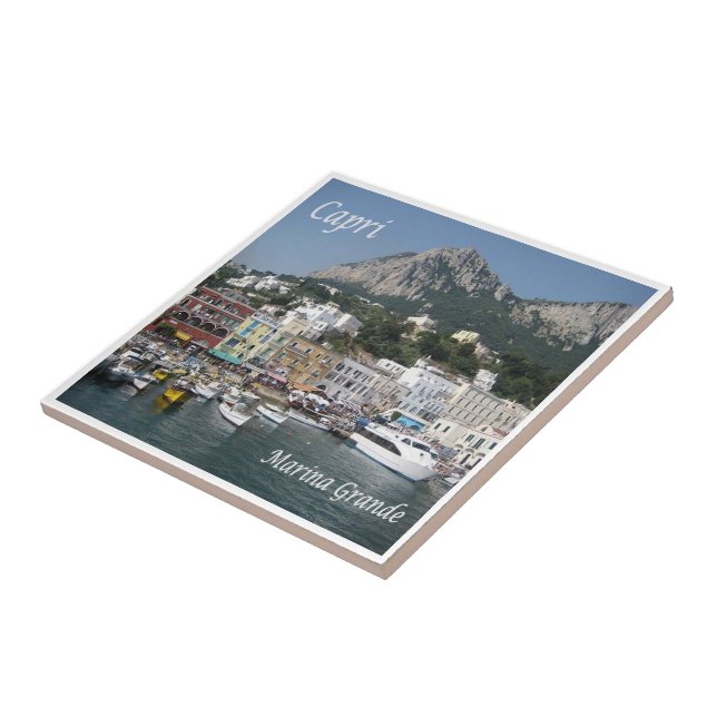 CMP121 CAPRI, Marina Grande Port, Ceramic Tile (Side)