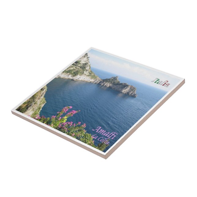 CMP131 AMALFI, The Coast, Italy, Ceramic Tile (Side)