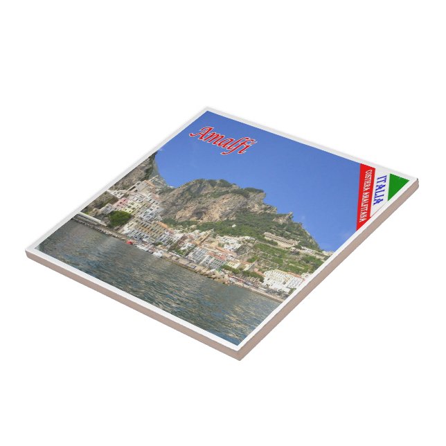 CMP133 AMALFI, AMALFI COAST  Italy, Ceramic Tile (Side)