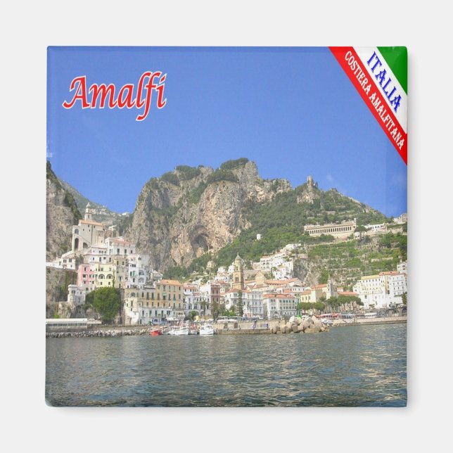 CMP133 AMALFI, AMALFI COAST  Italy, Fridge Magnet (Front)