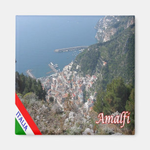 CMP135  AMALFI, Aerial View, Italy, Fridge Magnet