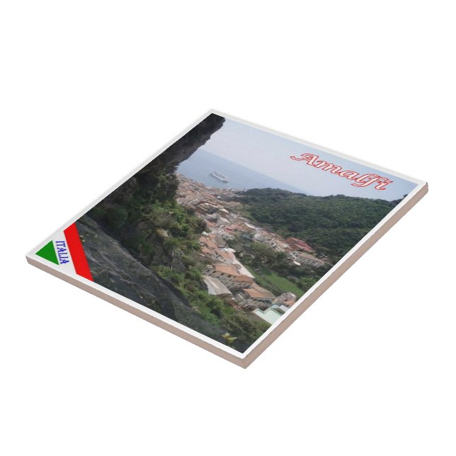 CMP140 AMALFI Aerial View, Italy, Ceramic Tile (Side)