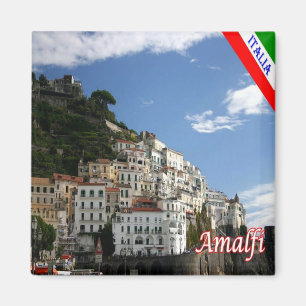 CMP142 AMALFI, Panorama, Italy, Fridge Magnet