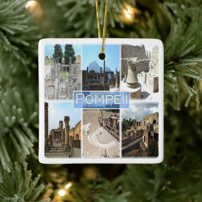 CMP155 POMPEII the ruins, Pompei, Campania,  Ceramic Ornament (Tree)