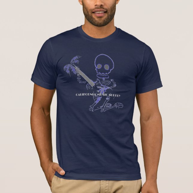 CMS BONE DADDY SKULL GUITAR T-Shirt (Front)