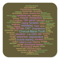 CMT Awareness Sticker (Word Cloud)