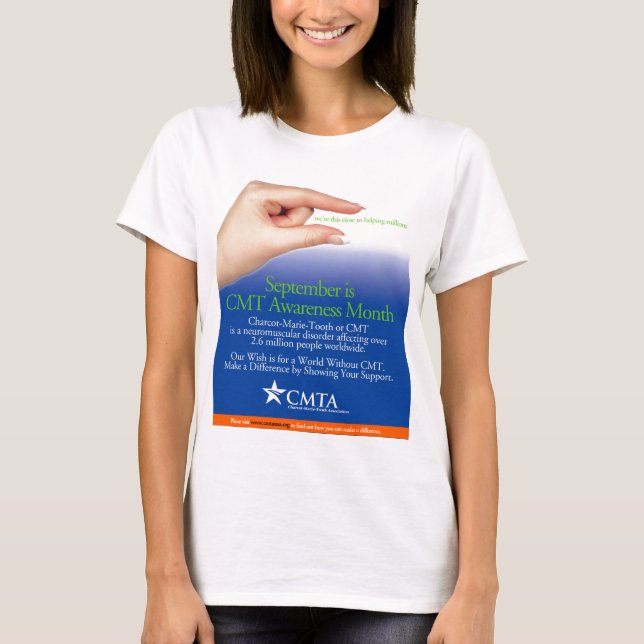 CMTA Awareness 2013 t-shirts (Front)