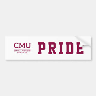CMU Wordmark Bumper Sticker