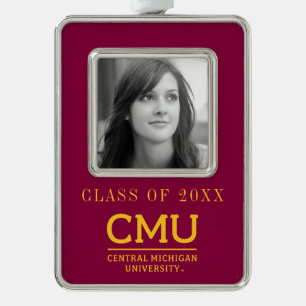 CMU Wordmark Christmas Ornament