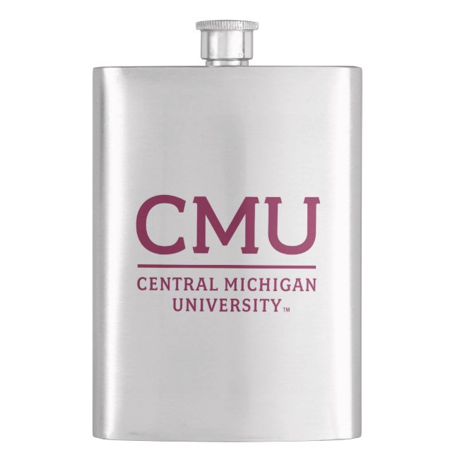 CMU Wordmark Flask (Front)