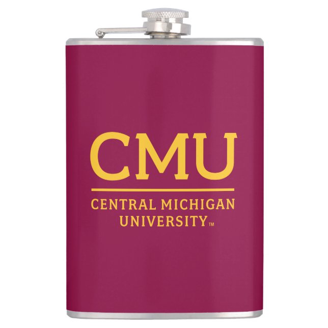 CMU Wordmark Flask (Front)