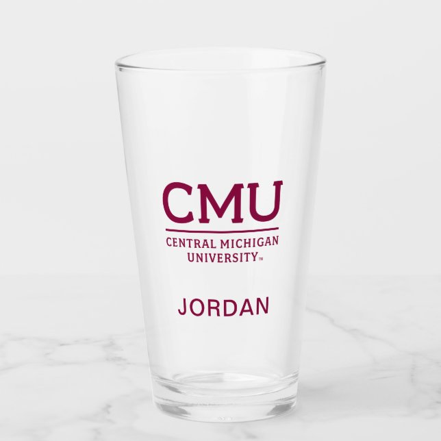 CMU Wordmark Glass (Front)