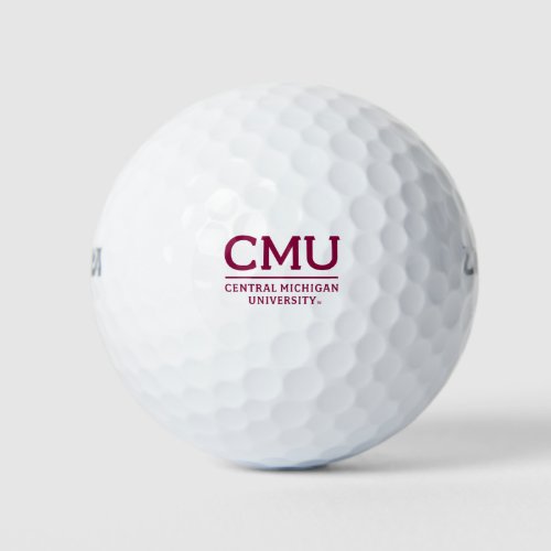 CMU Wordmark Golf Balls