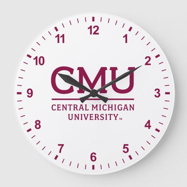 CMU Wordmark Large Clock (Front)