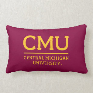 CMU Wordmark Lumbar Pillow