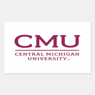 CMU Wordmark Rectangular Sticker