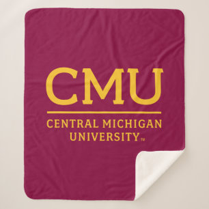 CMU Wordmark Sherpa Blanket