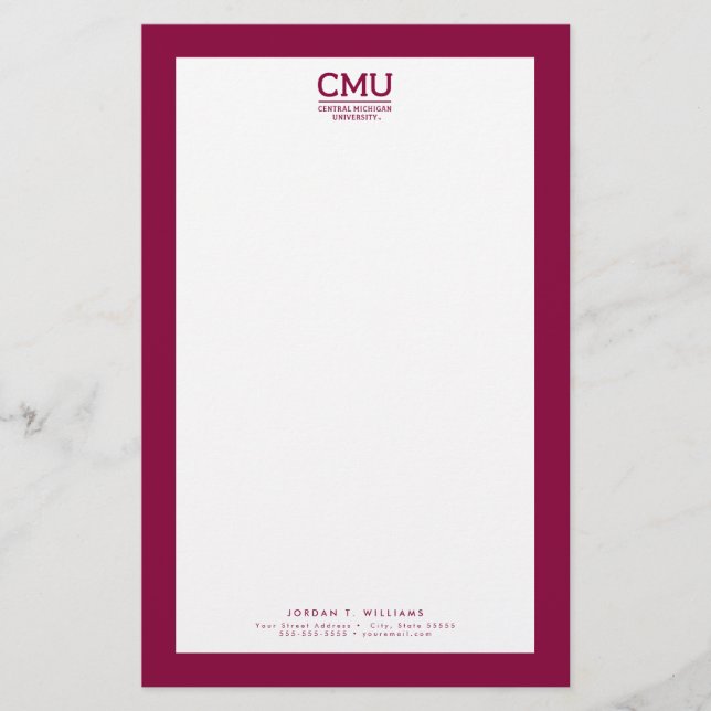 CMU Wordmark Stationery (Front)