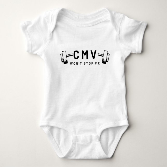 CMV Won't Stop Me! - Baby Onsie Baby Bodysuit (Front)
