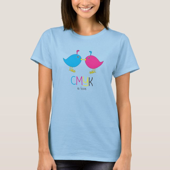 CMYK Birds T-Shirt (Front)