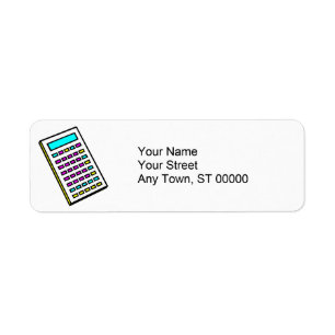 CMYK Calculator Retro Graphic Label