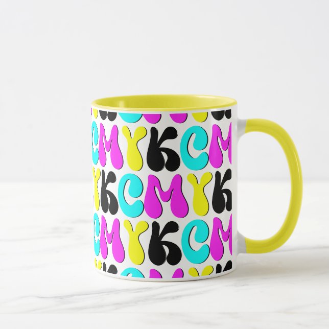 CMYK Funky Graphic Designer Mug (Right)
