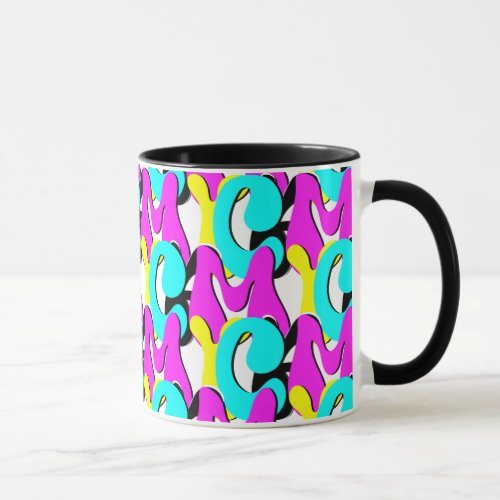 CMYK Funky Retro Mug